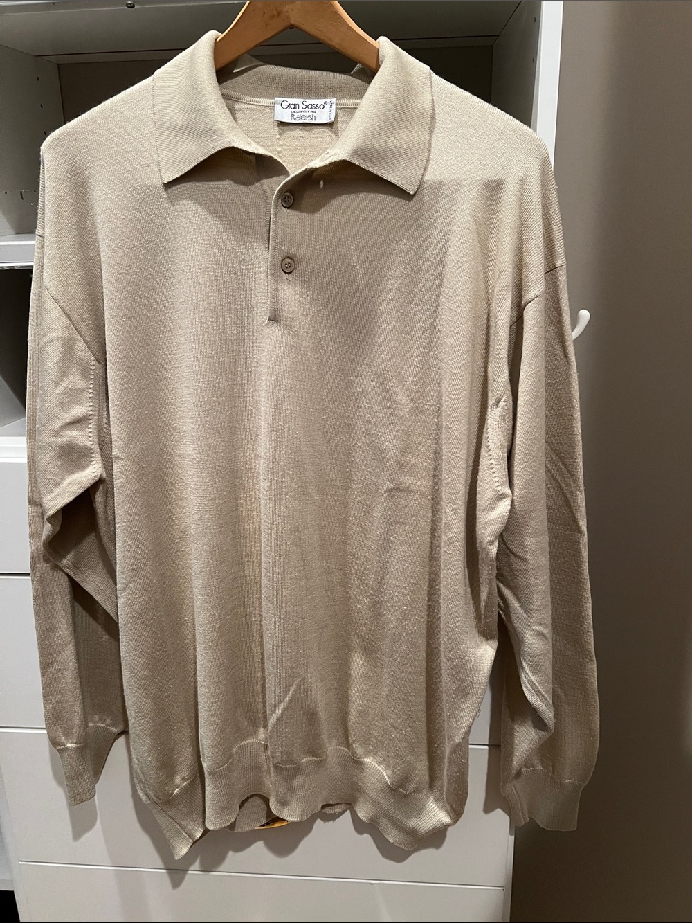 Gran Sasso Beige Knit Polo